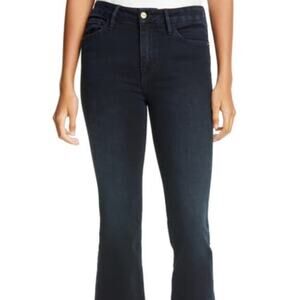 Frame Denim Le Crop Mini Boot Blue Velvet 26